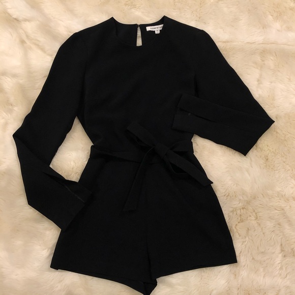 Elizabeth & James Lucille Long Sleeve Black Romper - Picture 2 of 6